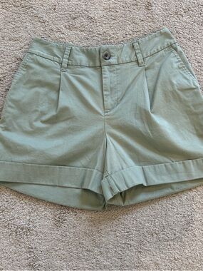 a new day Sage Green High-Rise Cuffed Women’s Shorts
